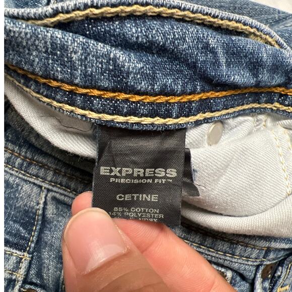 Vintage Express Flare Denim Precision Fit Cetine Women Jean's 32x32 - Picture 7 of 8